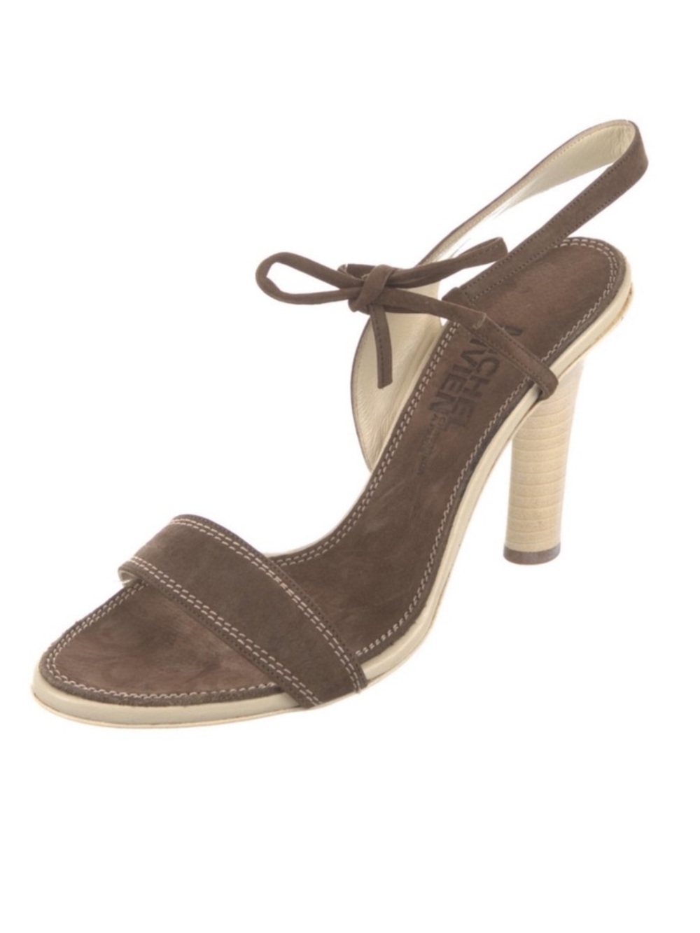 Michel Vivien Suede Tan Sandals